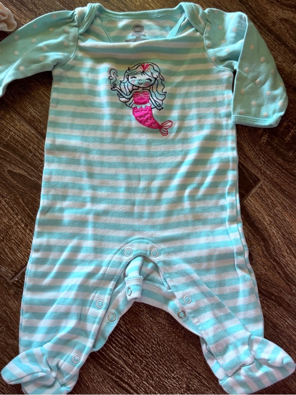 Mixed Baby Girls Sleepwear Lot - Unicorn, Mermaid & Floral Prints - Picture 7 of 11